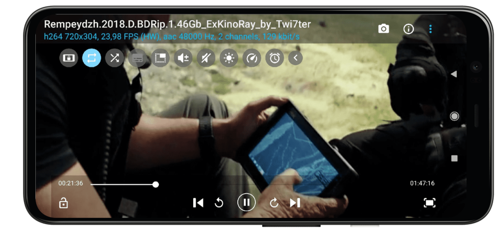 11. BS Player Android просмотр фильма