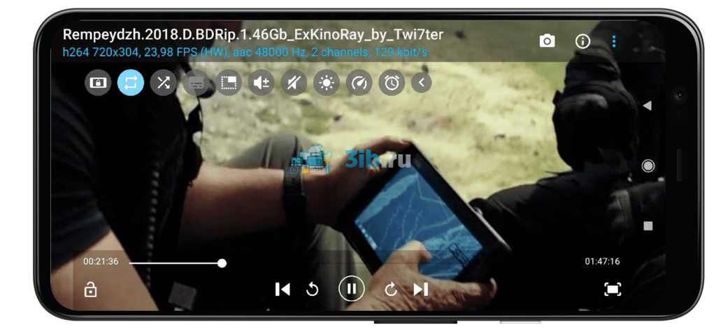 BS Player Android просмотр фильма
